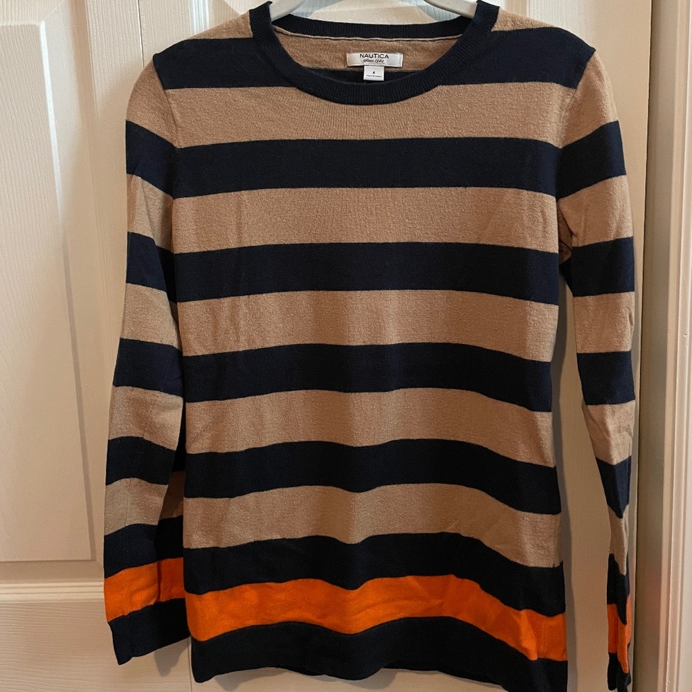 Nautica striped sweater small